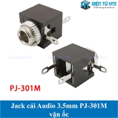 Jack cái Audio 3.5mm PJ-301 PJ-301M loại vặn ốc