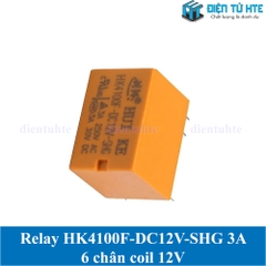 Relay HK4100F-DC12V-SHG 3A 6 chân chính hãng HUIKE coil 12V