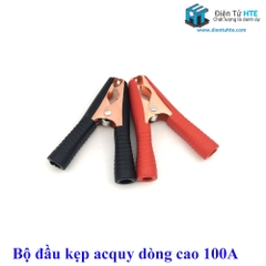 Bộ đầu kẹp acquy 100A (Đen-Đỏ)