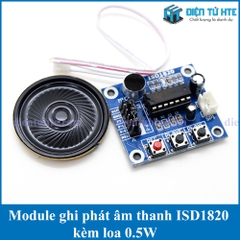 Module thu phát âm thanh ISD1820 kèm loa 0.5W
