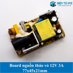 Board nguồn tháo vỏ 12V 3A 77x45x21mm