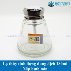 Lọ đựng dung dịch bằng thủy tinh 180ML có vòi bơm chất lượng cao