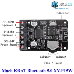 Mạch Khuếch đại âm thanh Bluetooth 5.0 XY-P15W