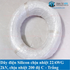 Dây điện Silicon chịu nhiệt siêu mềm 22AWG nhiều màu 1 mét