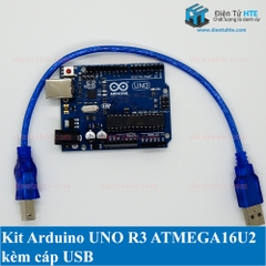 Kit Arduino UNO R3 chip giao tiếp ATMEGA16U2 kèm cáp USB