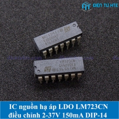 IC nguồn hạ áp LDO chỉnh được 2-37V 150mA LM723 LM723CN DIP-14