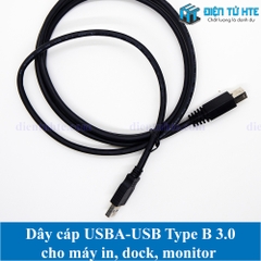 Dây USB A sang USB B 3.0 cho máy in, Monitor, Hub ổ cứng 1.5 mét