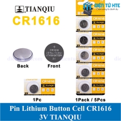Pin Lithium Cell TIANQIU CR1616 1616 3V (Trong vỉ)