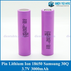 Pin Lithium Ion 18650 SAMSUNG INR18650 30Q 3000mAh dòng xả cao 25A