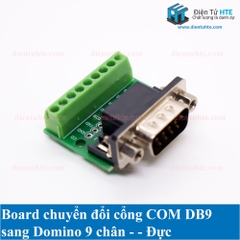 Board chuyển đổi cổng COM DB9 sang Domino 9 chân