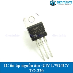 IC ổn áp nguồn âm -24V L7924CV 7924 chân cắm TO-220 loại tốt