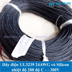 Dây điện đơn Silicon chịu nhiệt UL3239 24AWG