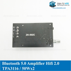 Mạch khuếch đại âm thanh HIFI Bluetooth 5.0 TPA3116 50W + 50W ZK-502C