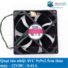 Quạt tản nhiệt AVC 9x9x2.5cm 12V 0.41A - Tháo máy