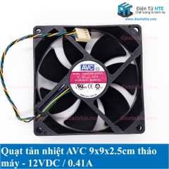 Quạt tản nhiệt AVC 9x9x2.5cm 12V 0.41A - Tháo máy