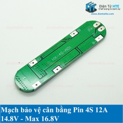 Mạch bảo vệ cân bằng Pin 4S 14.8V - 16.8V 12A
