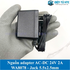 Adapter nguồn AC-DC WA8078 24V 2A Jack DC 5.5x2.5mm dây dài 1.2m
