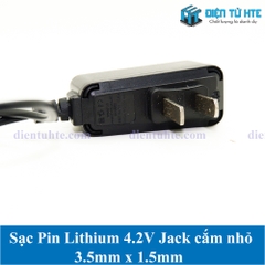 Sạc Pin Lithium 4.2V Jack 3.5x1.5mm cho đèn Pin