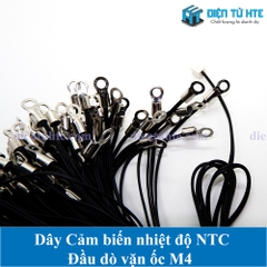 Dây cảm biến NTC 10K 1% B3435 đầu dò vặn ốc M4 dài 1 mét