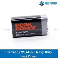 Pin vuông 9V 6F22 PEAKPOWER