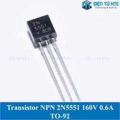 ﻿Transistor NPN 2N5551 160V 0.6A TO-92