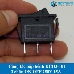 Công tắc bập bênh ON-OFF KCD3 KCD3-101 3 chân 250V 16A - Màu đỏ
