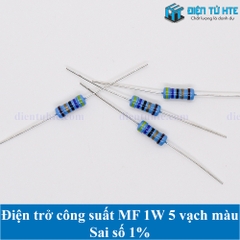 Điện trở MF 1% 1W 5 vạch màu 1R-470R