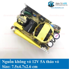 Board nguồn không vỏ 12V 5A tháo vỏ