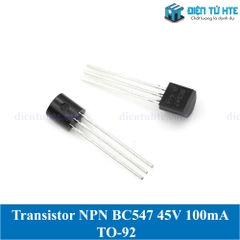 Transistor BC547 NPN 45V 0.1A chân cắm TO-92