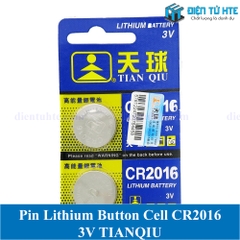 Pin Lithium Cell TIANQIU CR2016 2016 3V (Trong vỉ)