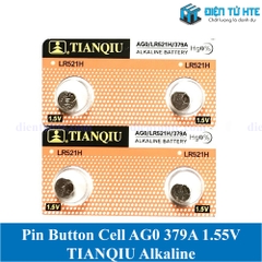 Pin cúc áo TIANQIU AG0 LR69 379A LR521 1.55V Alkaline (Trong vỉ)