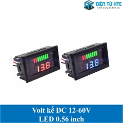 Volt kế DC 12-60V kích thước 0.56 inch - báo dung lượng