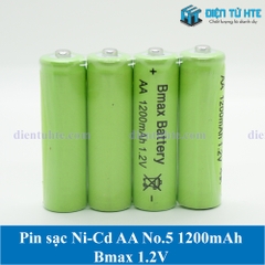 Pin sạc 1.2V size AA Ni-Cd Bmax 1200mAh