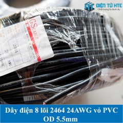 Dây cáp tín hiệu 8 lõi 2464 24AWG 0.2mm2 vỏ PVC 80 độ C