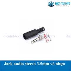 Jack audio đực 3.5mm stereo vỏ nhựa