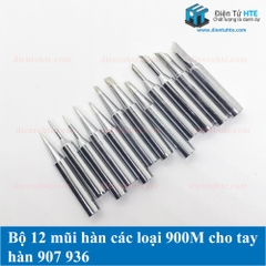 Bộ 12 mũi hàn 900M cho tay hàn 936 907