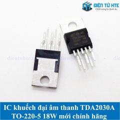 IC khuếch đại âm thanh TDA2030A TO-220-5 mới - OEM thay thế
