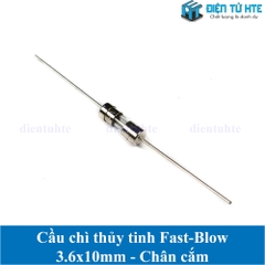 Cầu chì thủy tinh 3.6x10mm hàn chân Fast Break - 0.5A