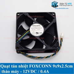 Quạt tản nhiệt FOXCONN 9x9x2.5cm 12V 0.4A - Tháo máy