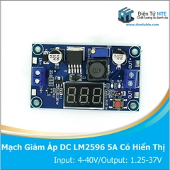 Module giảm áp DC-DC LM2596 5A 75W có hiển thị