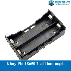 Hộp đế đựng Pin sạc 18650 2 khay hàn mạch