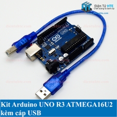 Kit Arduino UNO R3 chip giao tiếp ATMEGA16U2 kèm cáp USB