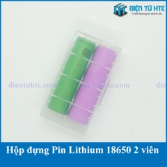 Hộp nhựa đựng Pin Lithium 18650 2 viên
