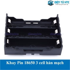 Hộp đế đựng Pin sạc 18650 3 khay hàn mạch