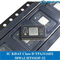 IC khuếch đại âm thanh TPA3116D2 TPA3116D2DADR 50W 2 kênh Class D HTSSOP-32 Mới