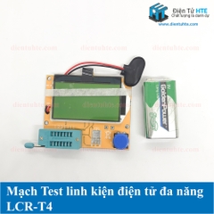 Mạch Test Linh Kiện Điện Tử Đa Năng LCR-T4 Kèm Pin - Có vỏ Mica