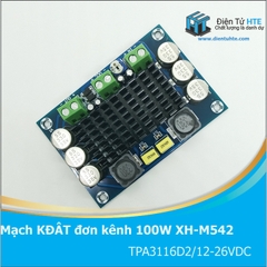 Mạch khuếch đại âm thanh đơn kênh 100W XH-M542 TPA3116D2