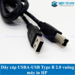 Dây cáp USBA sang USB type B vuông 2.0 cho máy in hàng chuẩn dùng trong máy in HP EPSON dài 1.5-1.8m