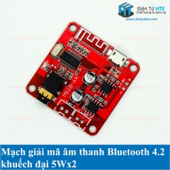 Mạch thu giải mã âm thanh Bluetooth 4.2 KĐ 5Wx2 XY-BT5W