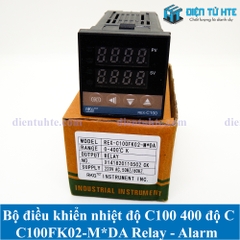 Bộ điều khiển nhiệt độ PID K type C100 Ngõ ra Relay Alarm C100FK02-M*DA kèm cảm biến